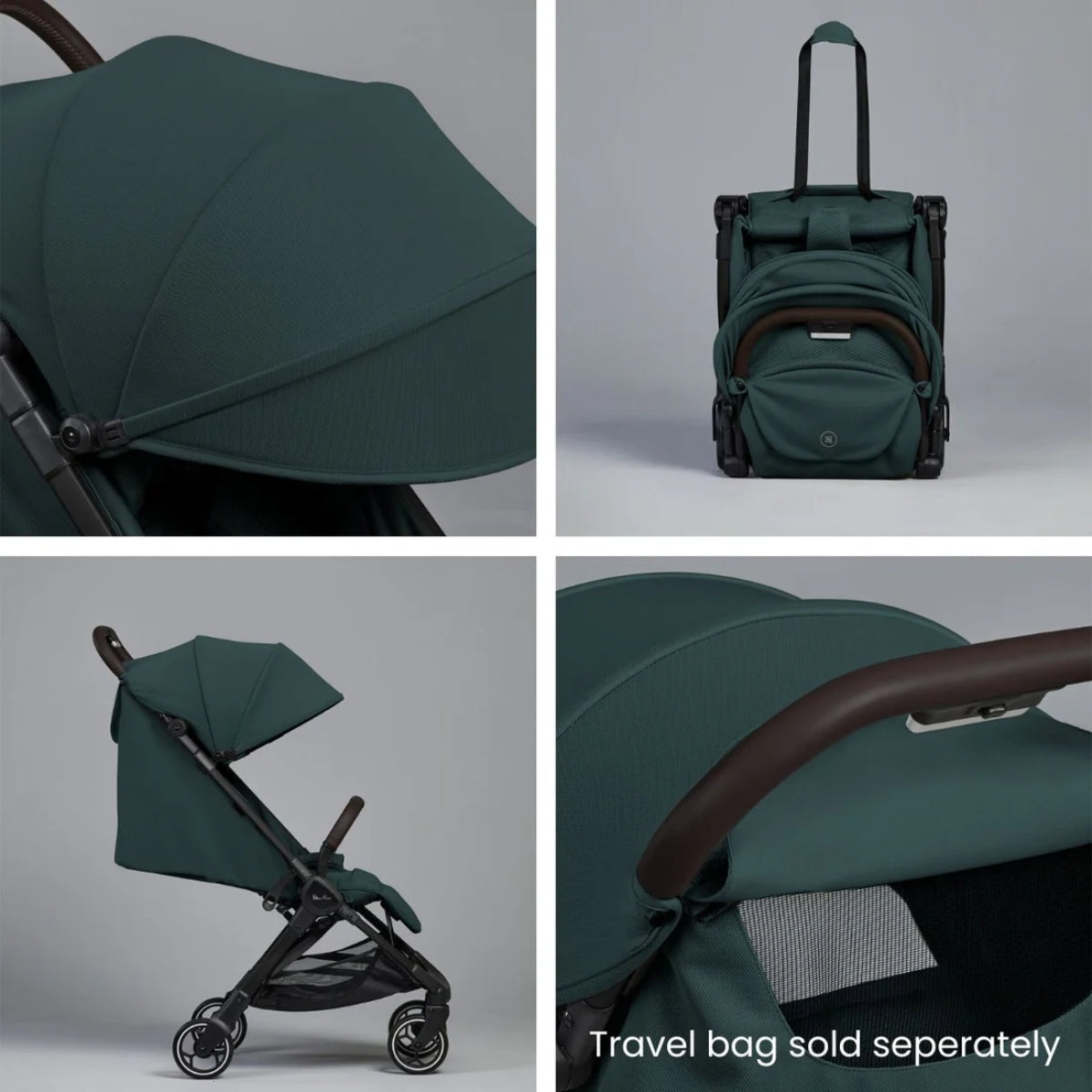 Silver Cross Clic Compact Stroller - Conifer