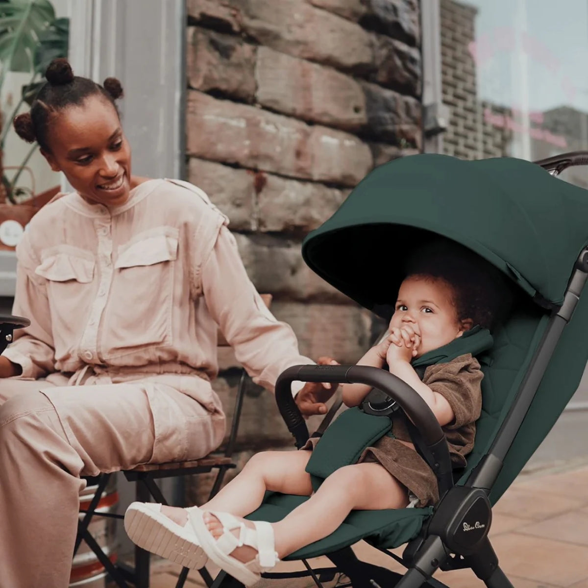 Silver Cross Clic Compact Stroller - Conifer