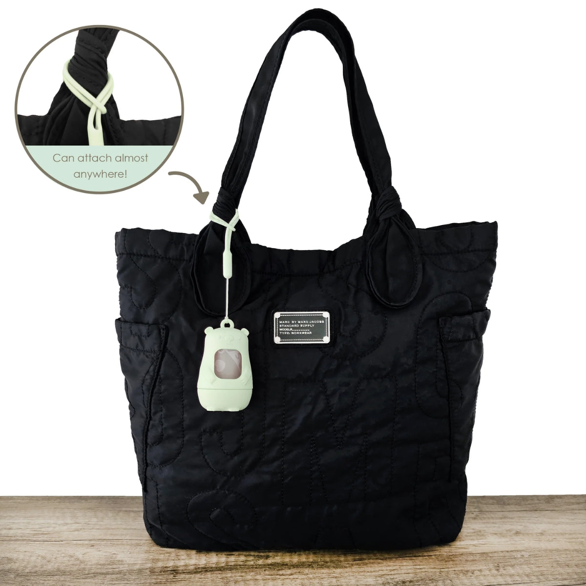 Moodie Teddy Bear Disposable Diaper Bag Dispenser | SAGE GREEN