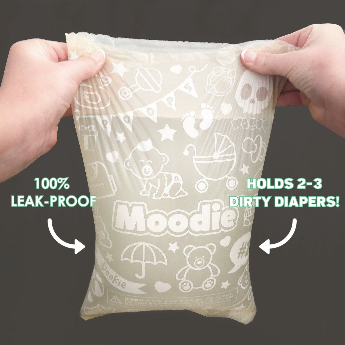 Moodie Teddy Bear Vanilla Dream Dispenser Kit + Disposable Bags