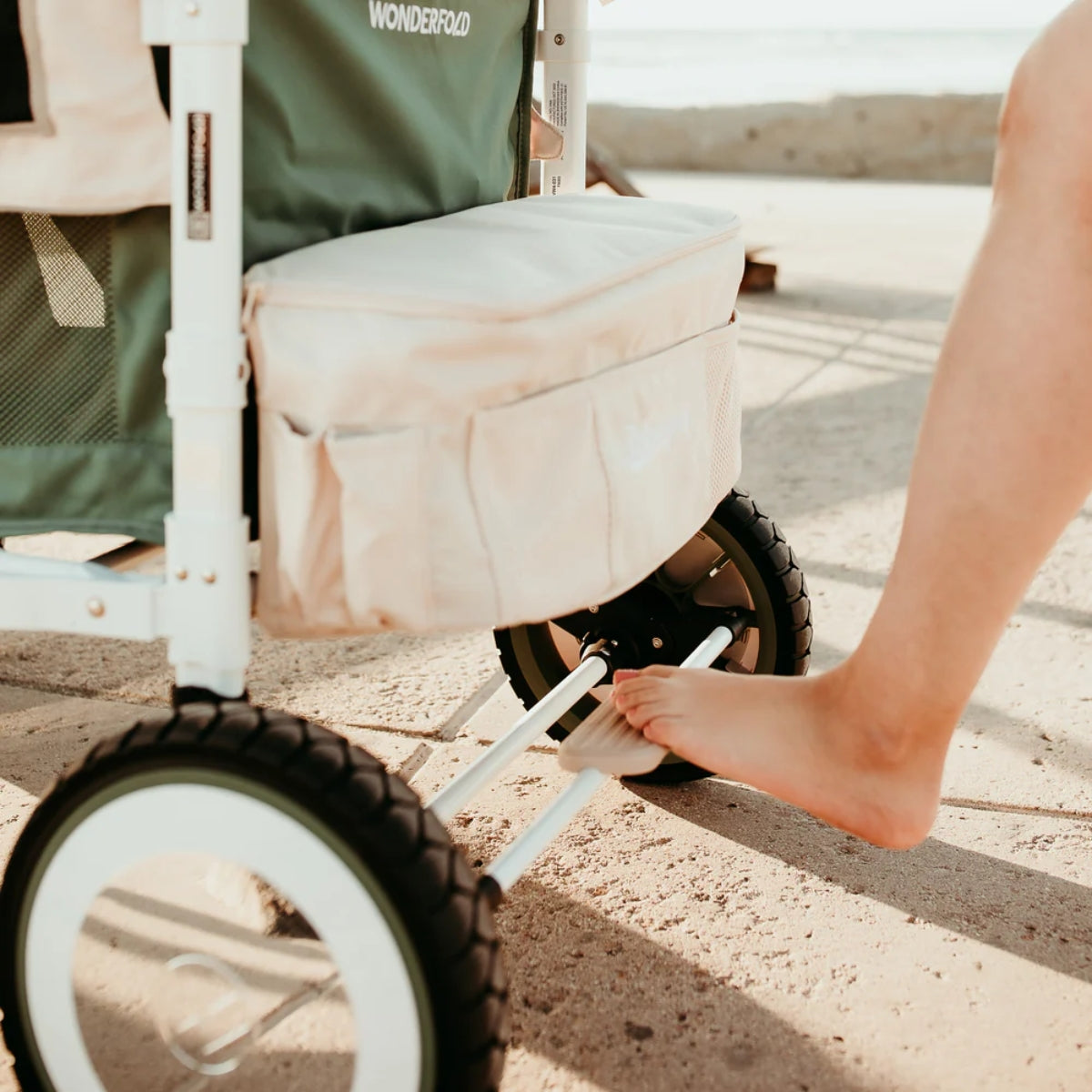 Wonderfold VW4 Volkswagen Stroller Wagon in Sage Green