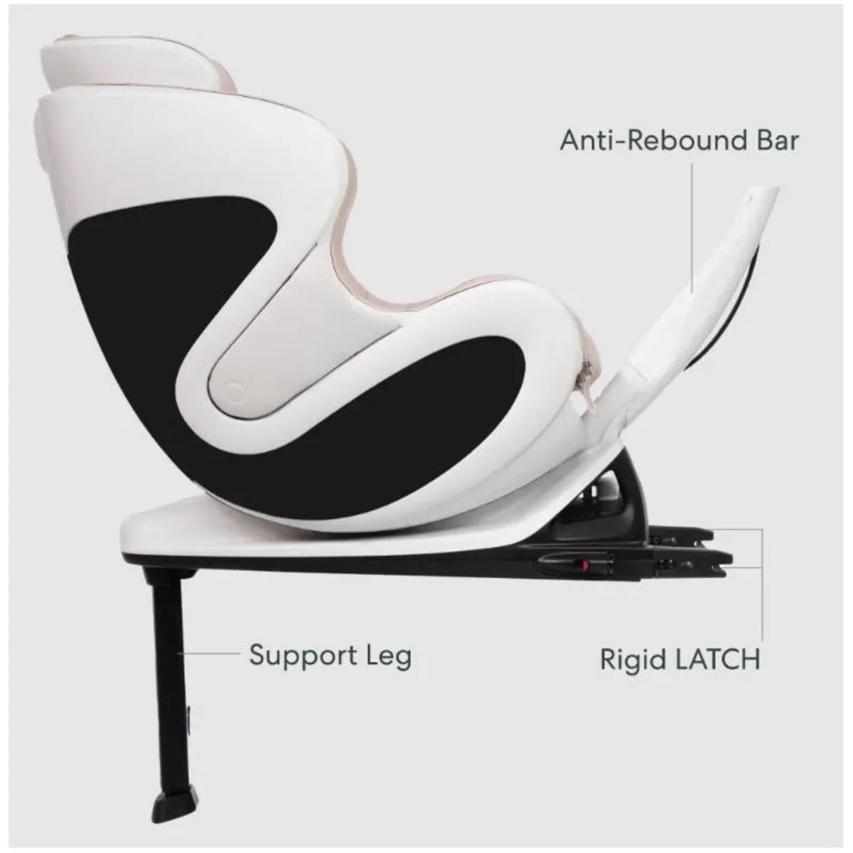Babyark Smart Convertible Car Seat Eggshell White / Moonlight