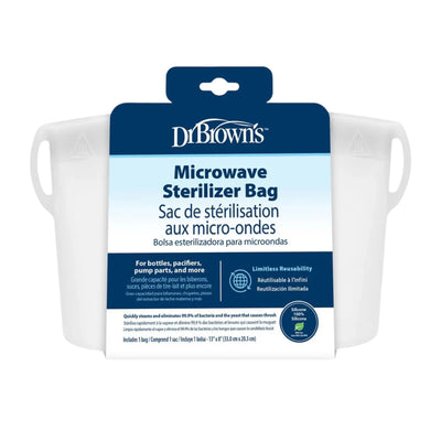 Dr. Brown's 100% Silicone Microwave Steam Reusable Sterilizing Bag