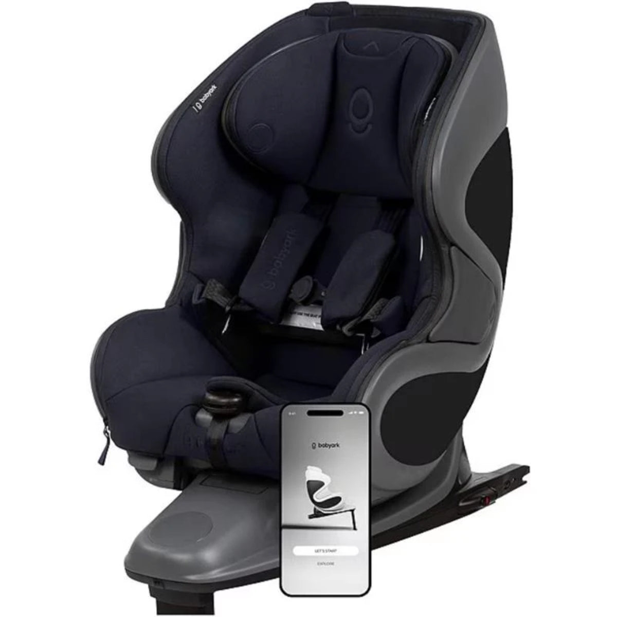 Babyark Smart Convertible Car Seat Charcoal Grey / Midnight Blue