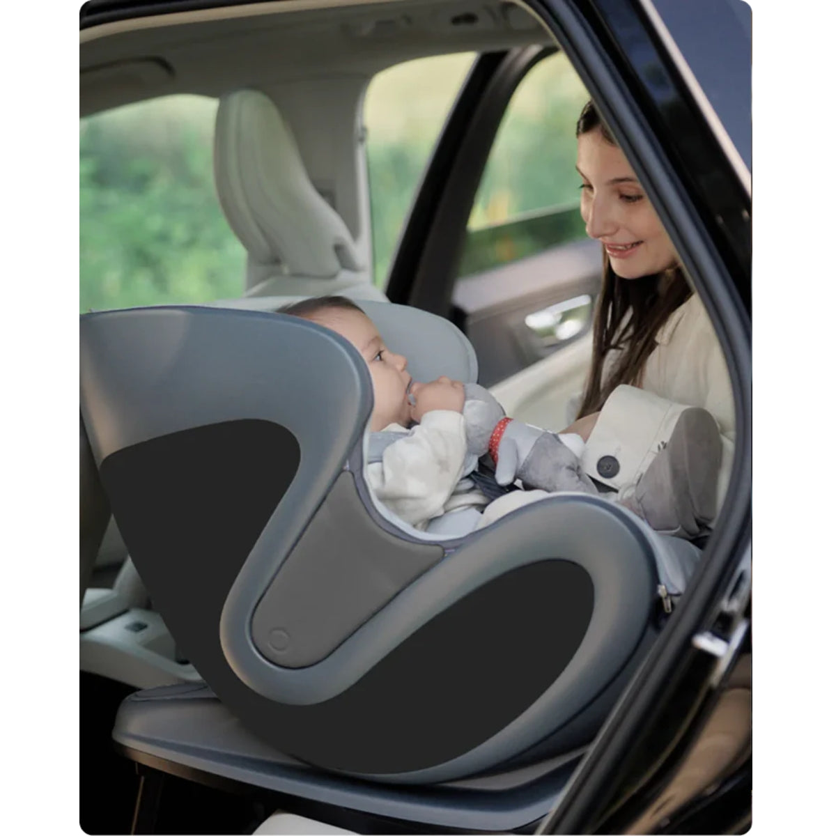 Babyark Classic Convertible Car Seat - Charcoal Grey / Glacier Ice