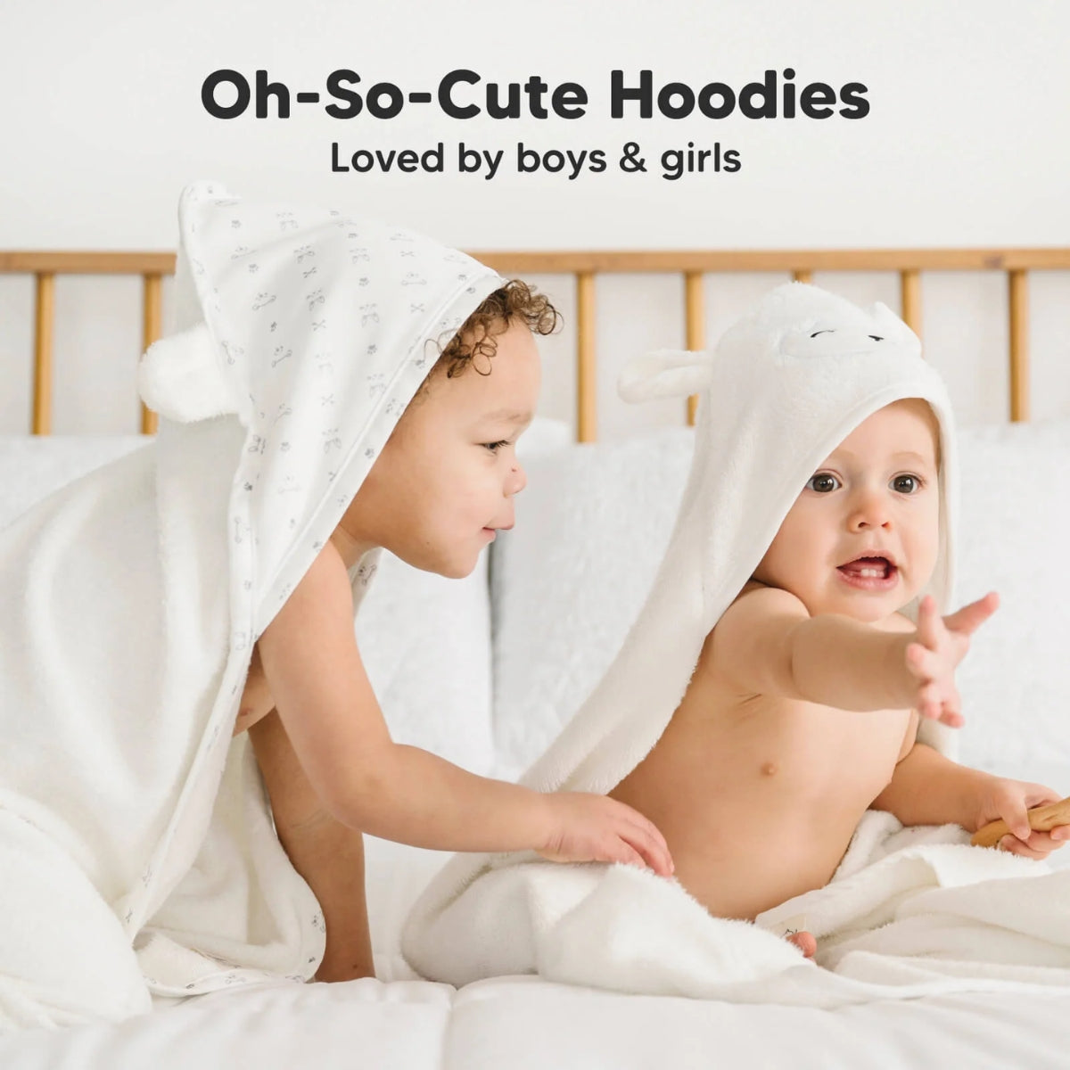 Keababies Cuddle Baby Hooded Towel (Lamb)