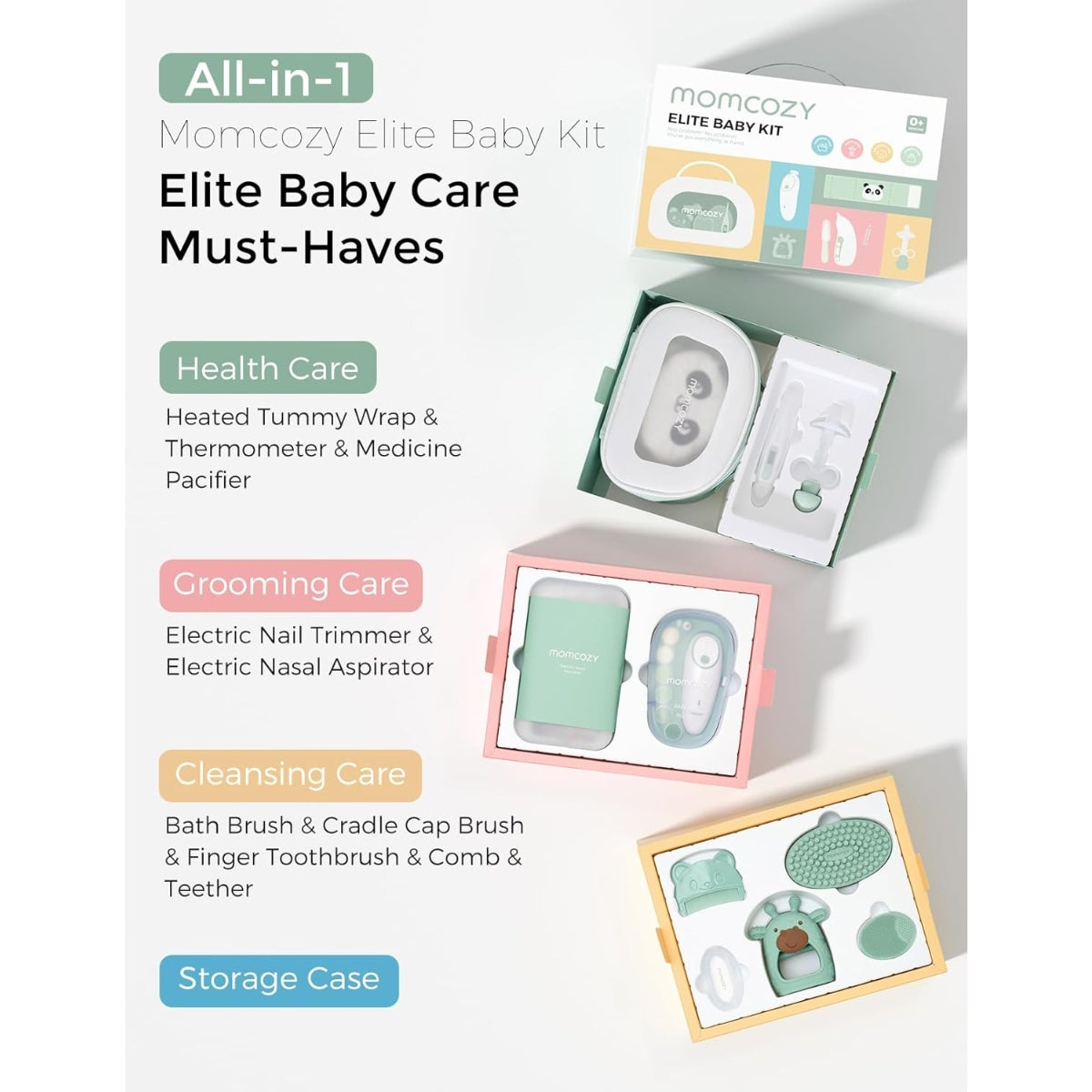 Momcozy All-in-1 Elite Baby Care Kit - 4pc