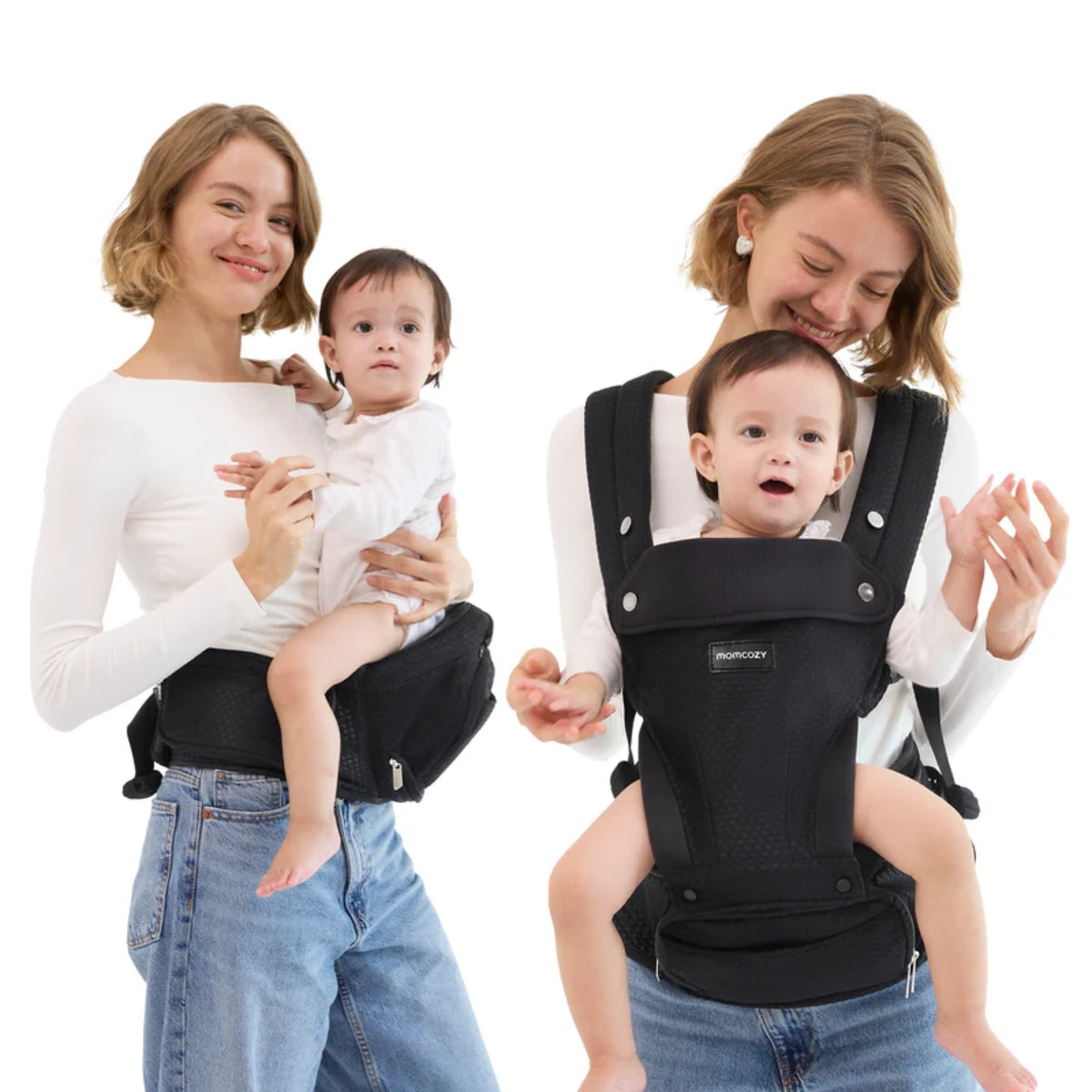 Momcozy Move2Fit Hip Seat Carrier - Black