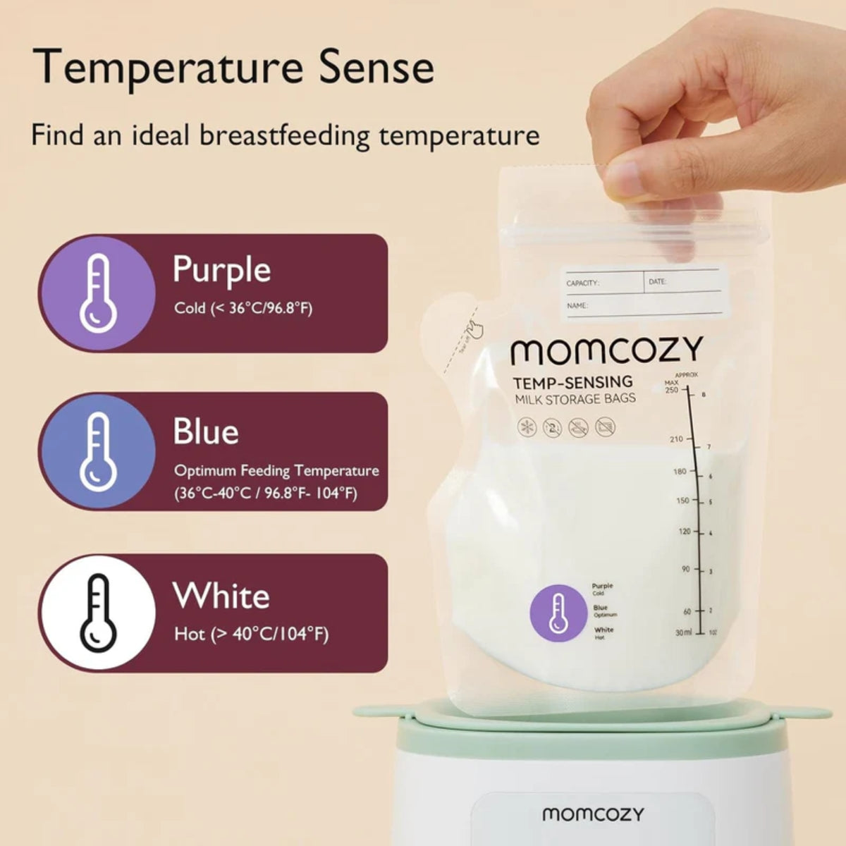 Momcozy Spout Breastmilk Storage Bags 60 Count
