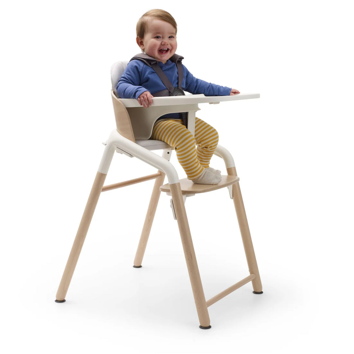 Bugaboo Giraffe Complete High Chair - Warm Wood/ Gray