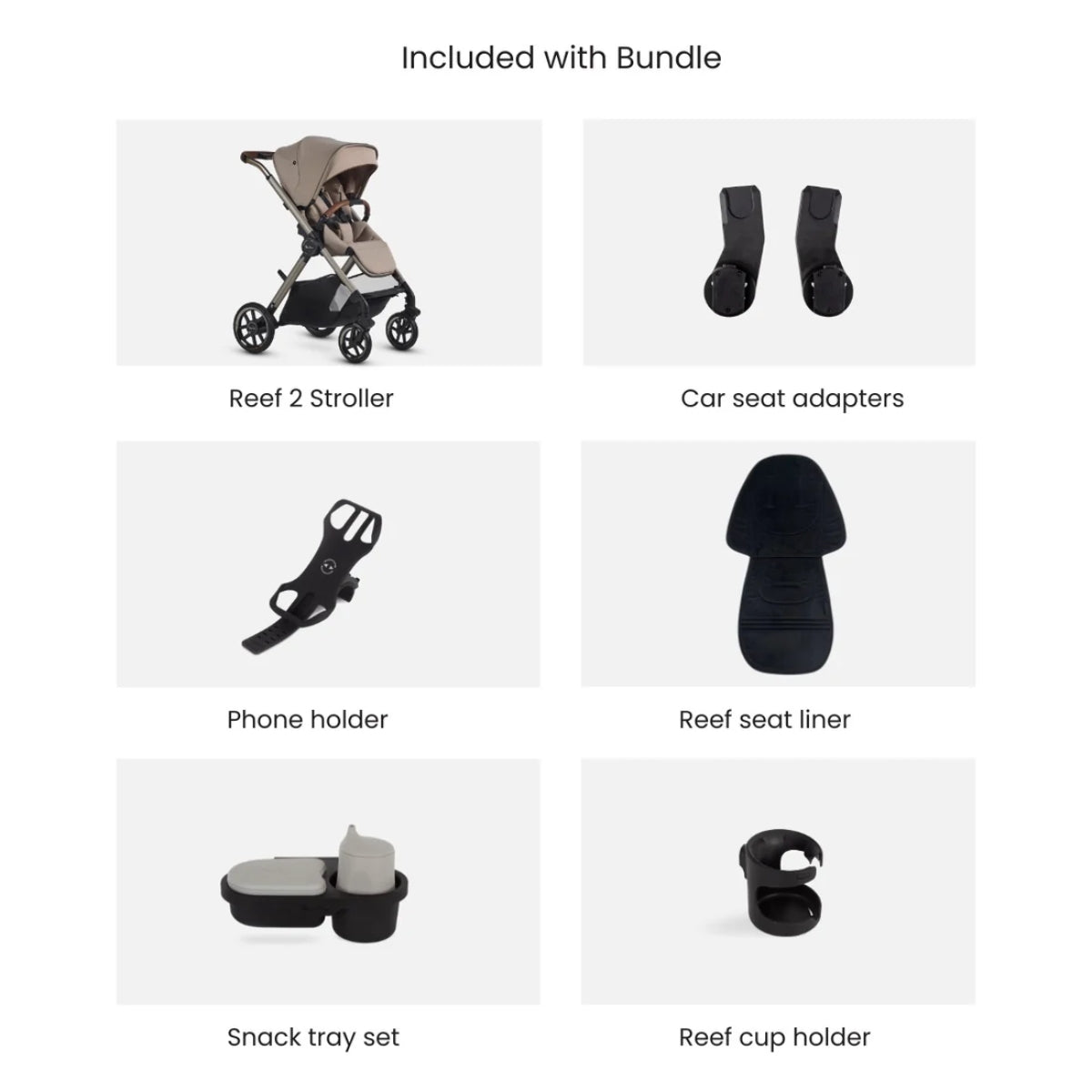 Silver Cross Reef 2 Stroller and Accessory Bundle Frappe