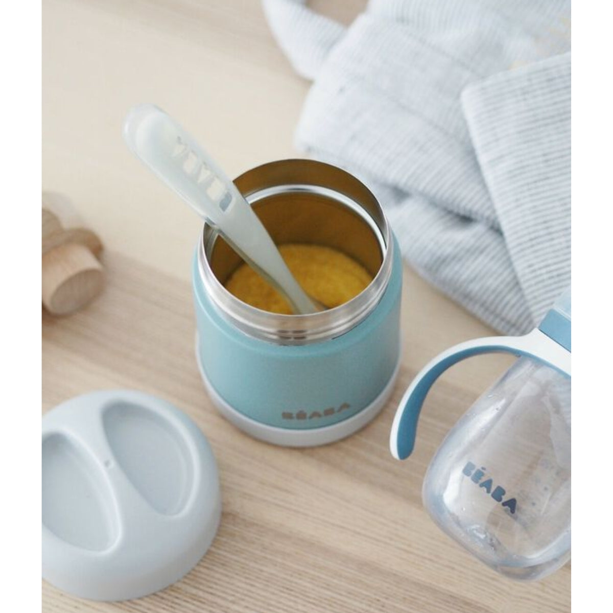 Beaba Stainless Steel 10 oz Jar - Eucalyptus