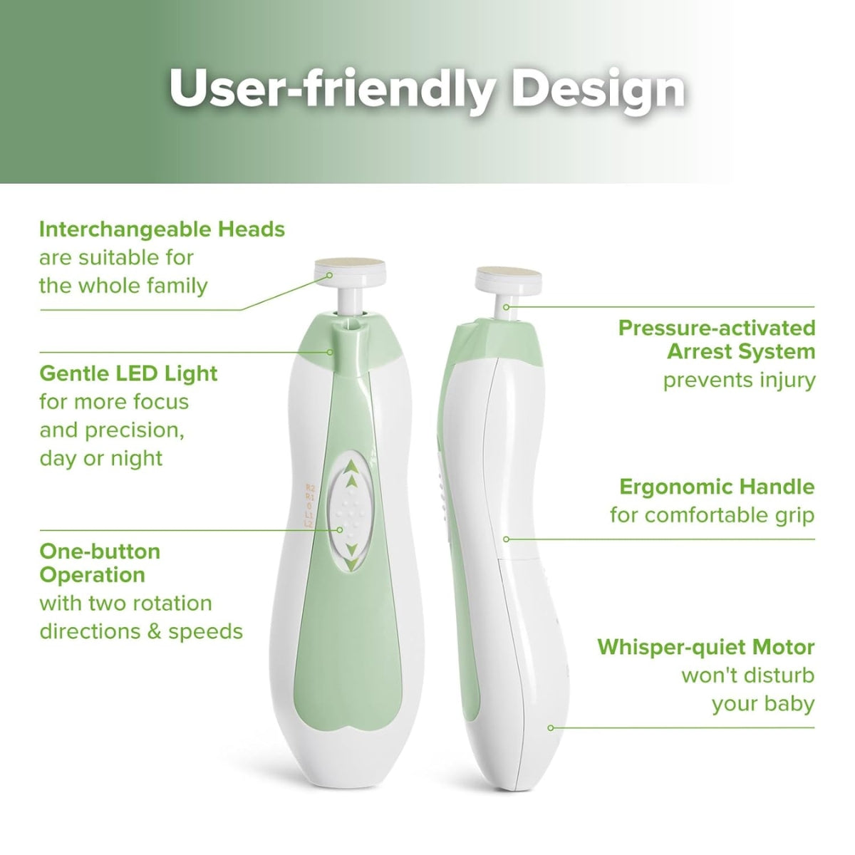 Haakaa Baby Nail Care Set Green
