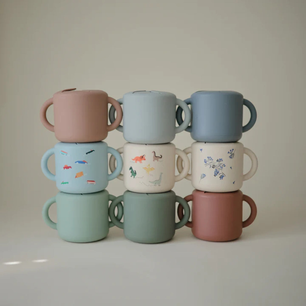 Mushie Snack Cup Dinosaurs
