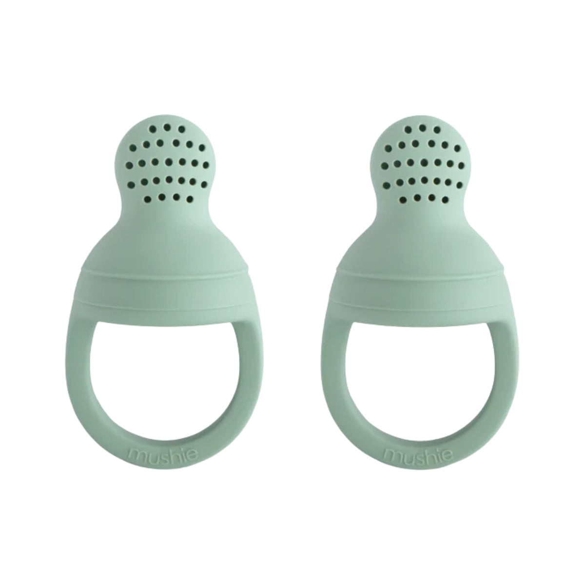 Mushie Silicone Fresh Food Feeder 2-Pack Cambridge Blue