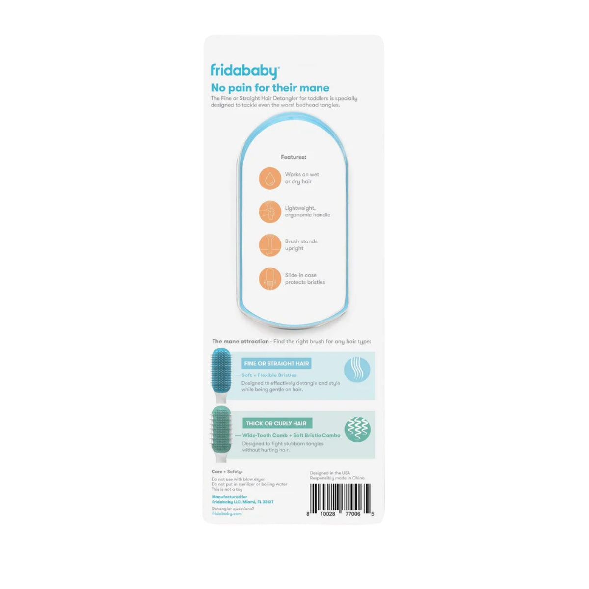Fridababy Toddler Thick Or Curly Hair Detangler