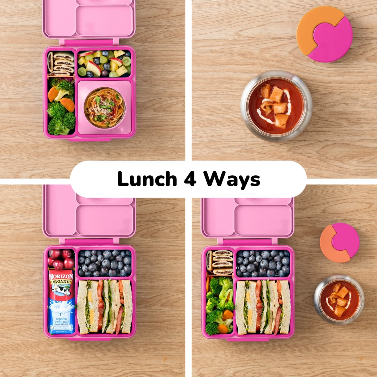 Omiebox Children's Thermal Lunch Box - Pixie Pink