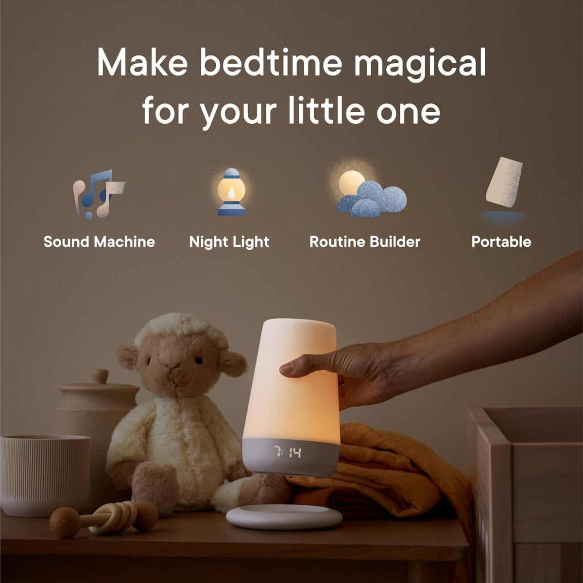 Hatch Rest+ 2nd Gen Night Light / Sound Machine with Battery