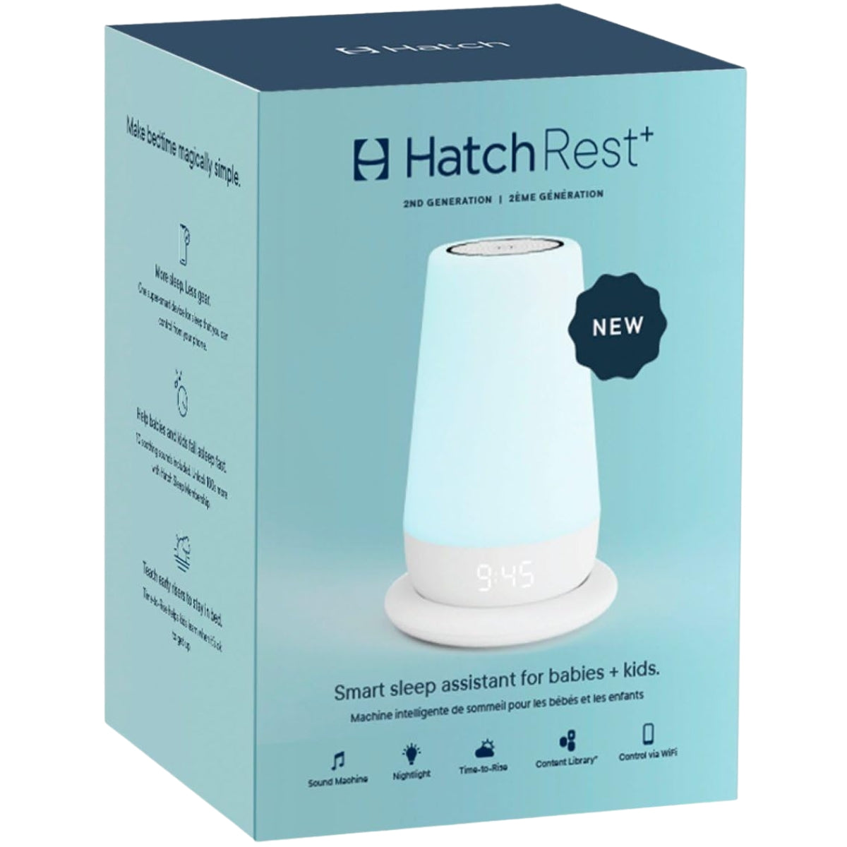 Hatch Rest+ 2nd Gen Night Light / Sound Machine with Battery