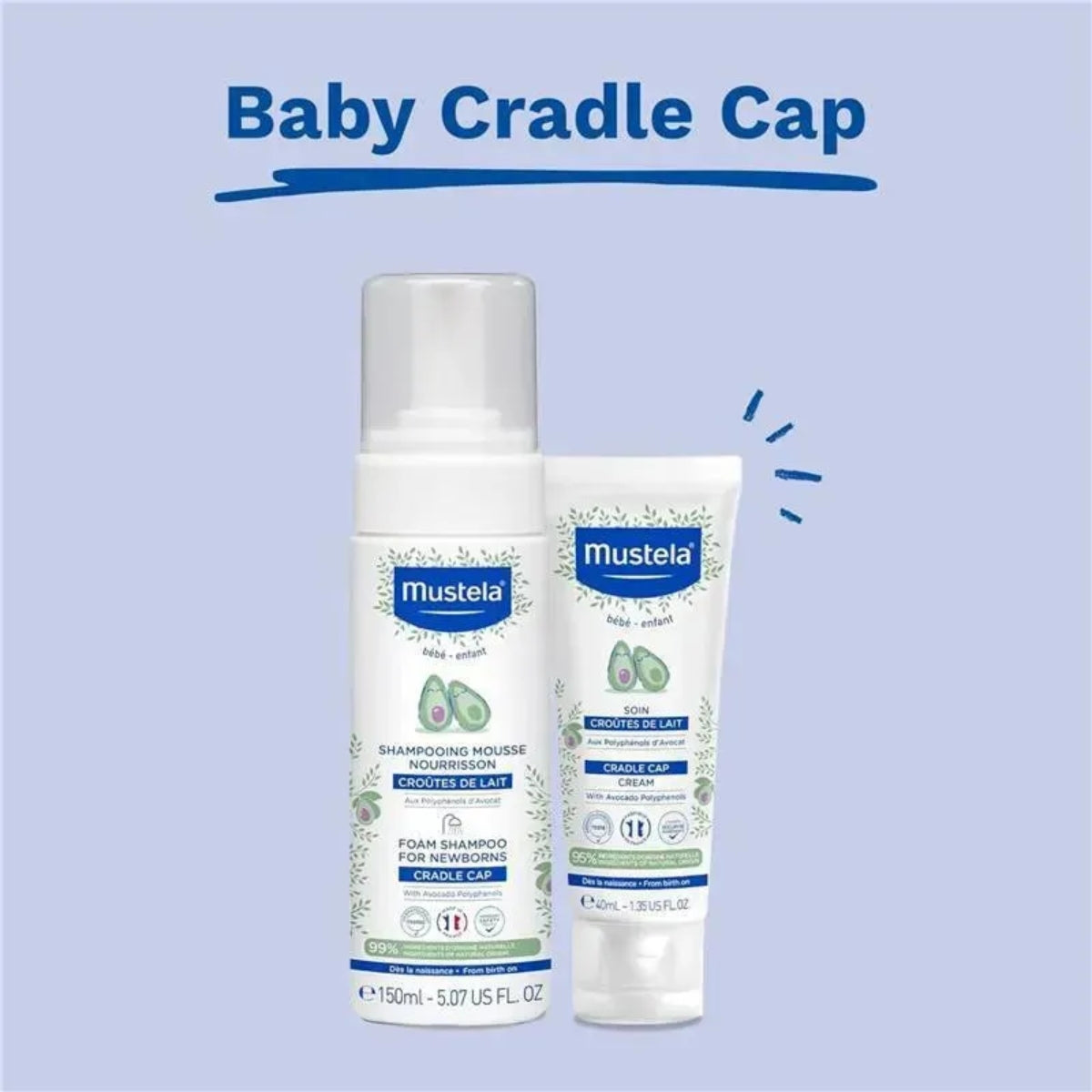 Mustela - Baby Foam Shampoo for Newborns, 5Oz