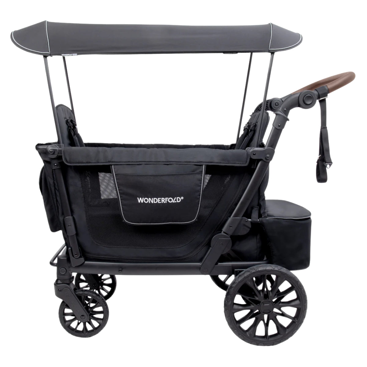 WonderFold L2 Double (2 Seater) Stroller Wagon - Black