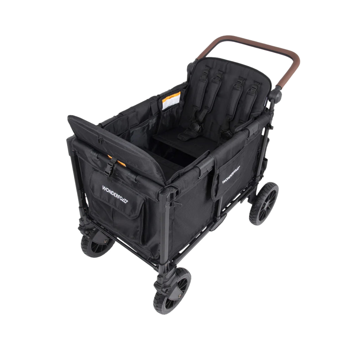 WonderFold W4 Luxe Pro (4 Seater) Stroller Wagon - Jet Black