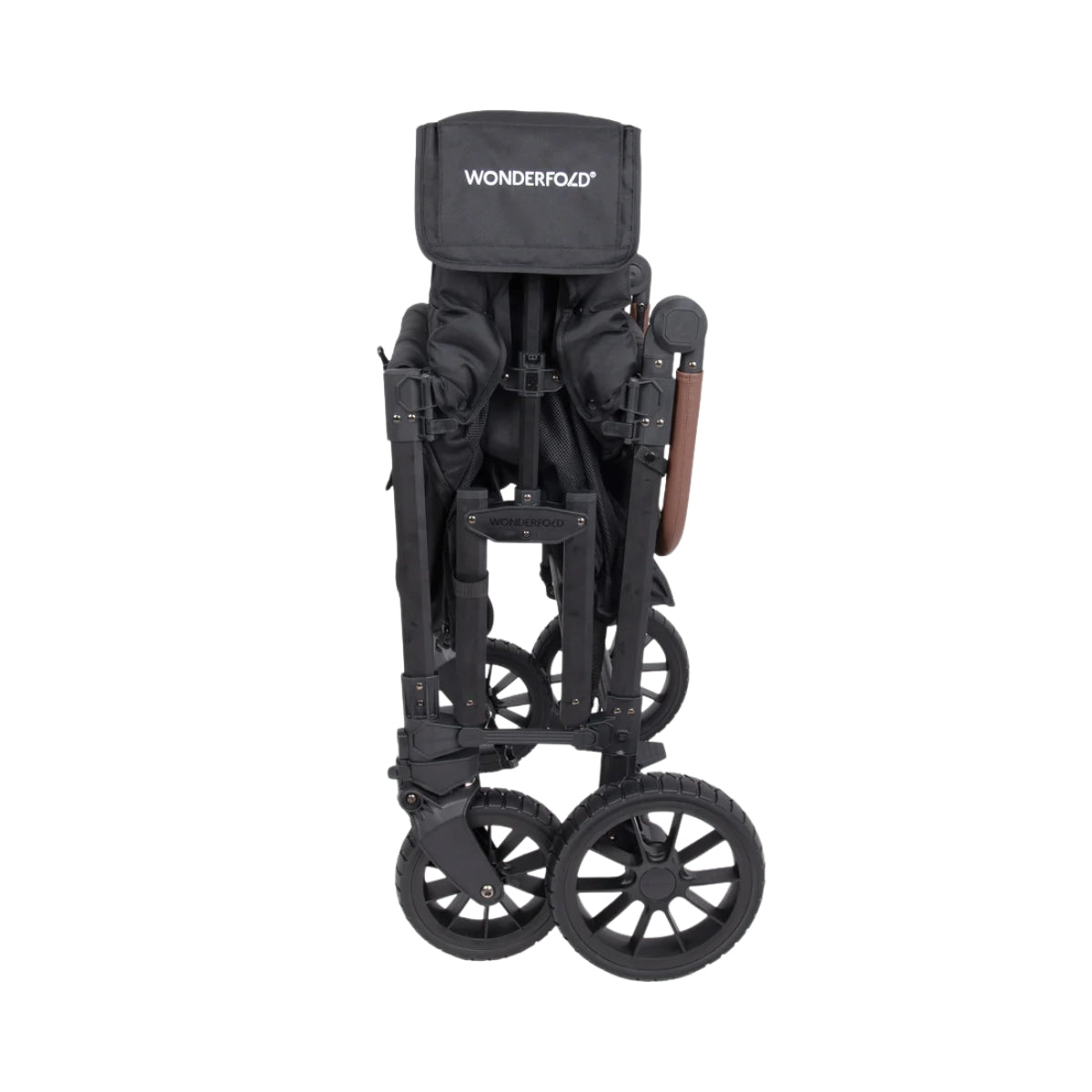 WonderFold W4 Luxe Pro (4 Seater) Stroller Wagon - Jet Black