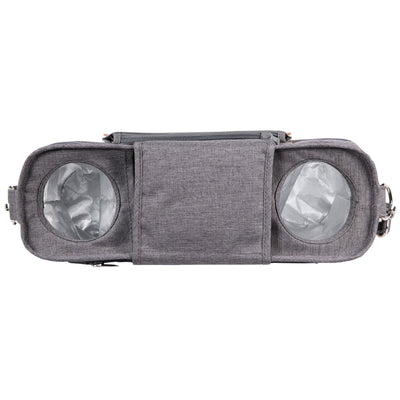 Wonderfold Small Parent Console with Insulated Cup Holders - Gray