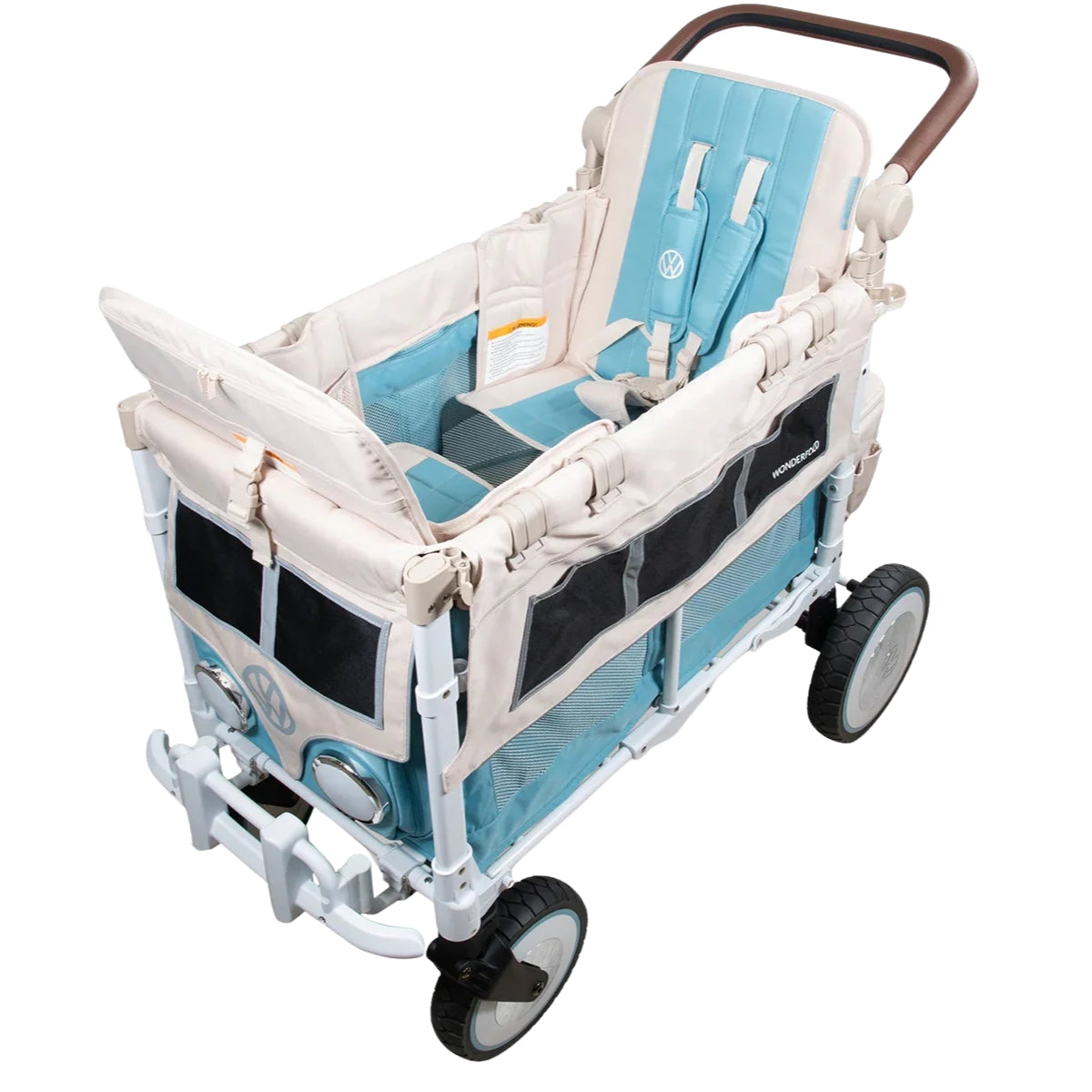 WonderFold VW2 Volkswagon Double (2 Seater) Stroller Wagon - Bondi Blue