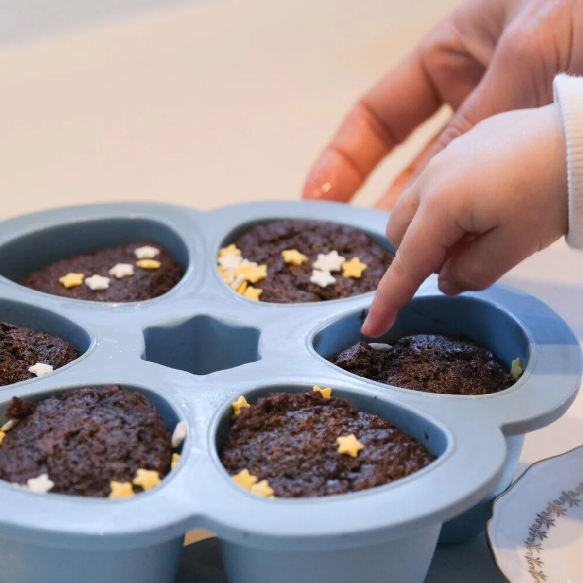 Beaba Multiportions 3 Oz Silicone Tray – Rain