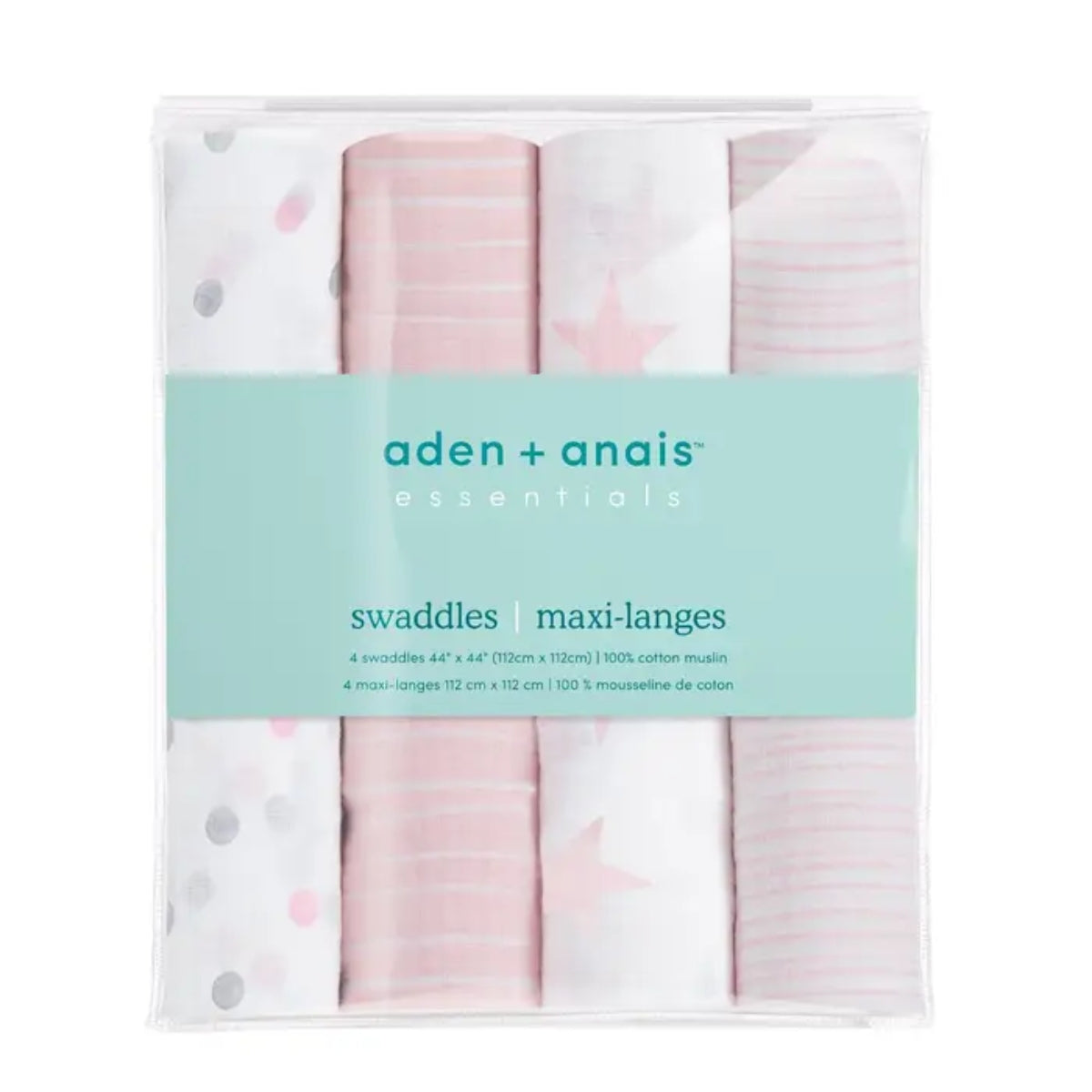 Aden + Anais - 4 Pk Muslin Swaddles, Doll
