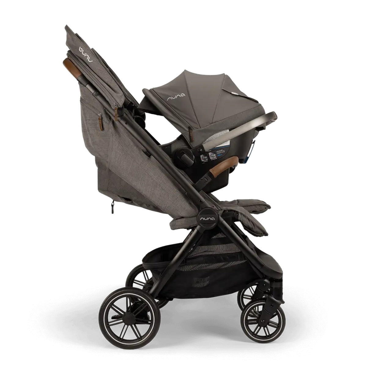 Nuna Trvl Dubl Stroller - Granite
