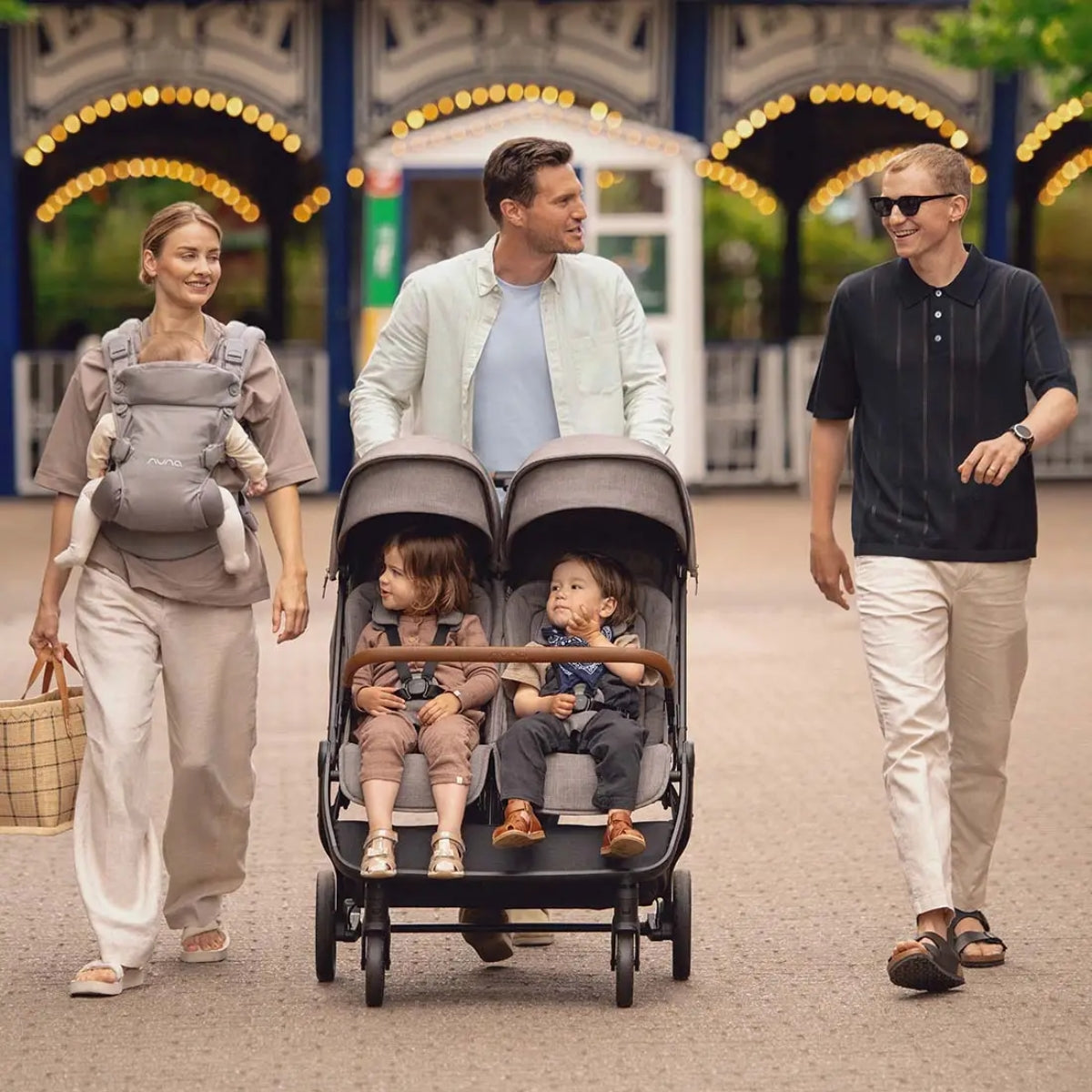 Nuna Trvl Dubl Stroller - Granite