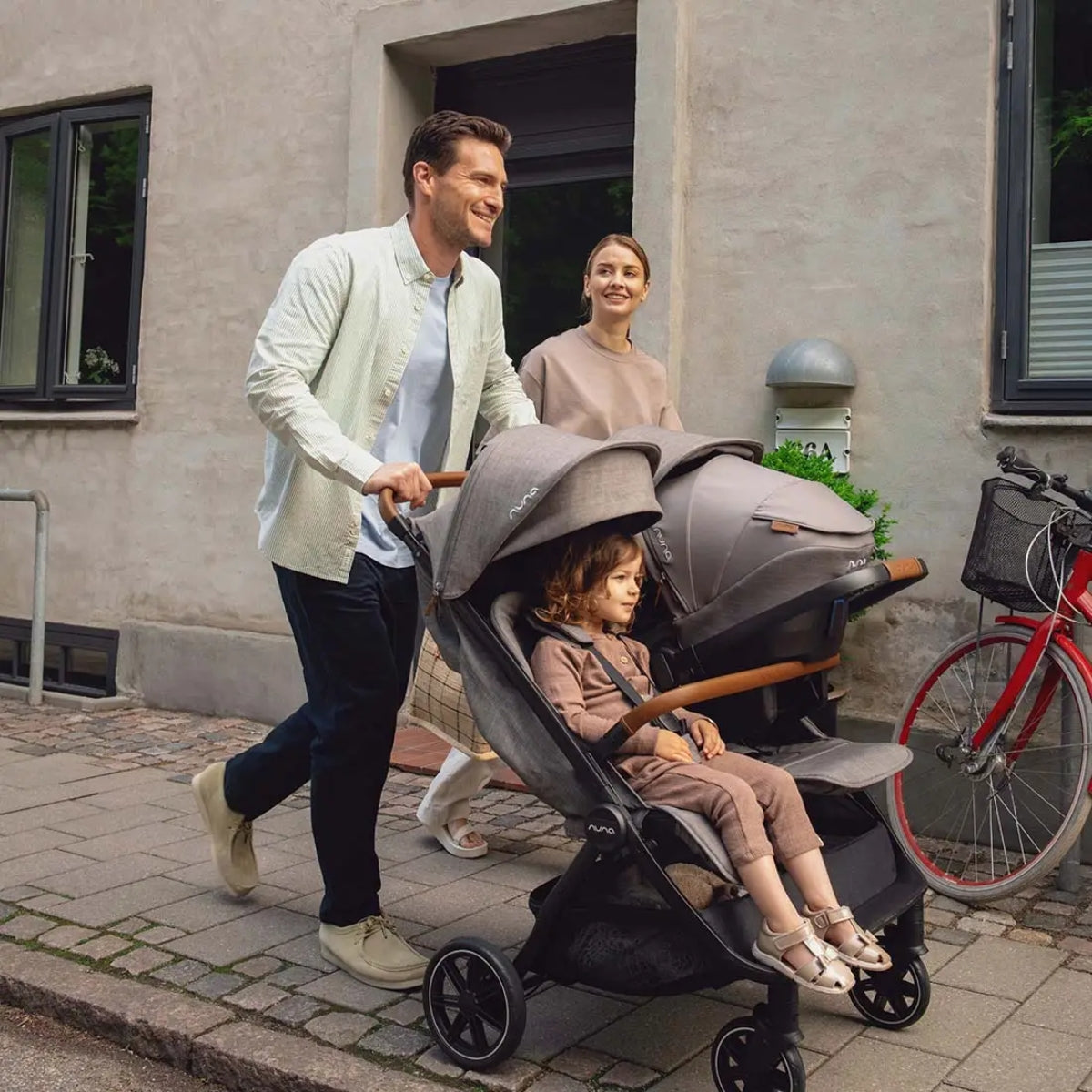 Nuna Trvl Dubl Stroller - Granite