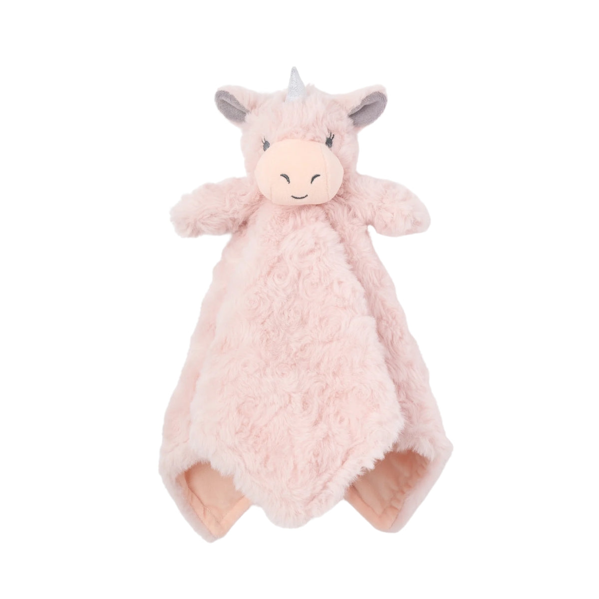 Elegant Baby Pink Unicorn Baby Security Blanket
