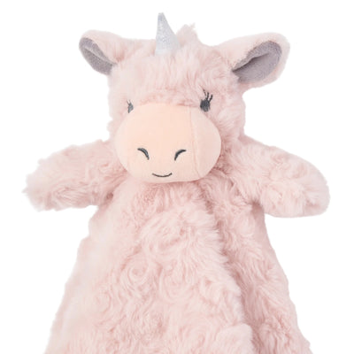 Elegant Baby Pink Unicorn Baby Security Blanket