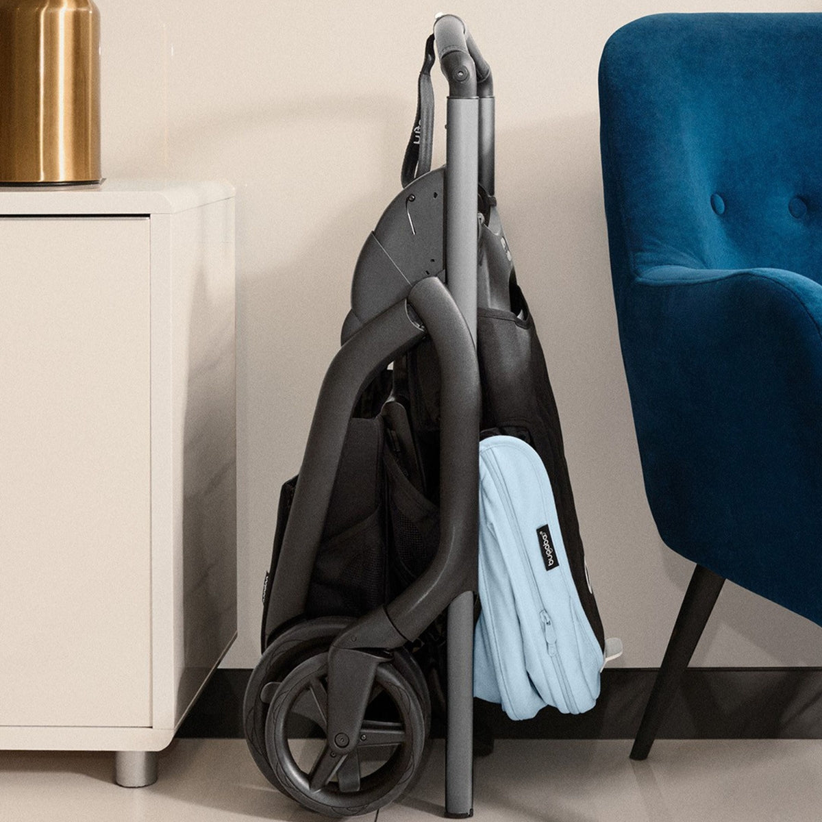 Bugaboo Dragonfly Bassinet And Seat Stroller - Black/Grey Melange/Canopy Grey Melange