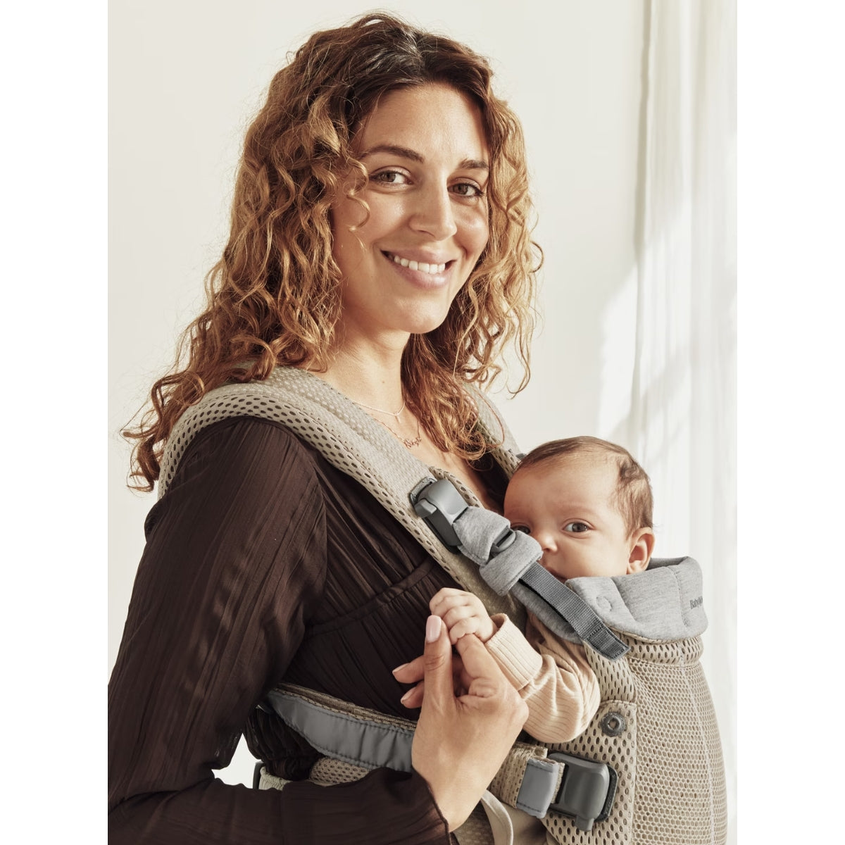 BabyBjörn Baby Carrier One Air 3D Mesh - Beige Gray