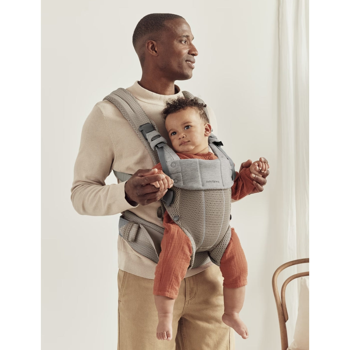 BabyBjörn Baby Carrier One Air 3D Mesh - Beige Gray