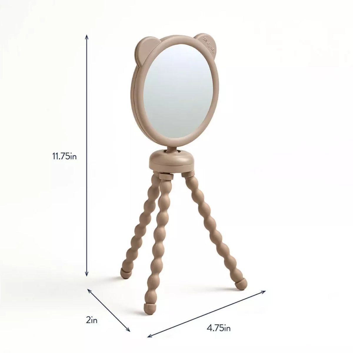 Itzy Ritzy Itzy Peek Stroller Mirror With Easy Attach Design - Tan Bear