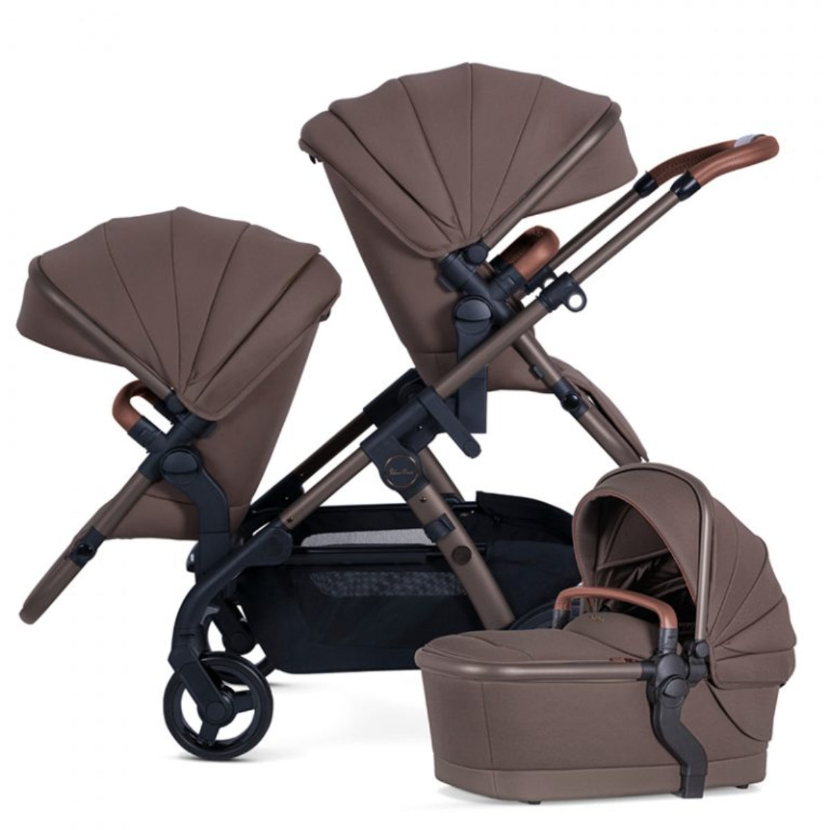 luna double stroller Silver Cross Wave 3 Single-to-Double Stroller