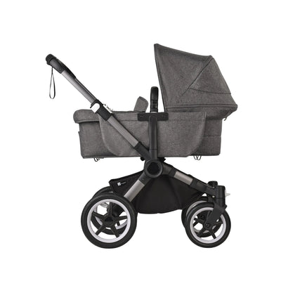 Donkey 5 Mono BassinetBugaboo and Seat - All Grey Melange/Black Chassis