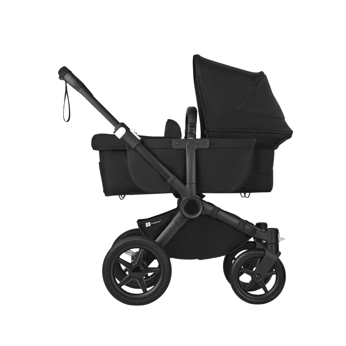 Bugaboo Donkey 5 Mono Bassinet and Seat - All Midnight Black/Black Chassis