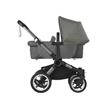 Bugaboo Donkey 5 Mono Bassinet and Seat - Forest Green/Grey Melange/Graphite Chassis