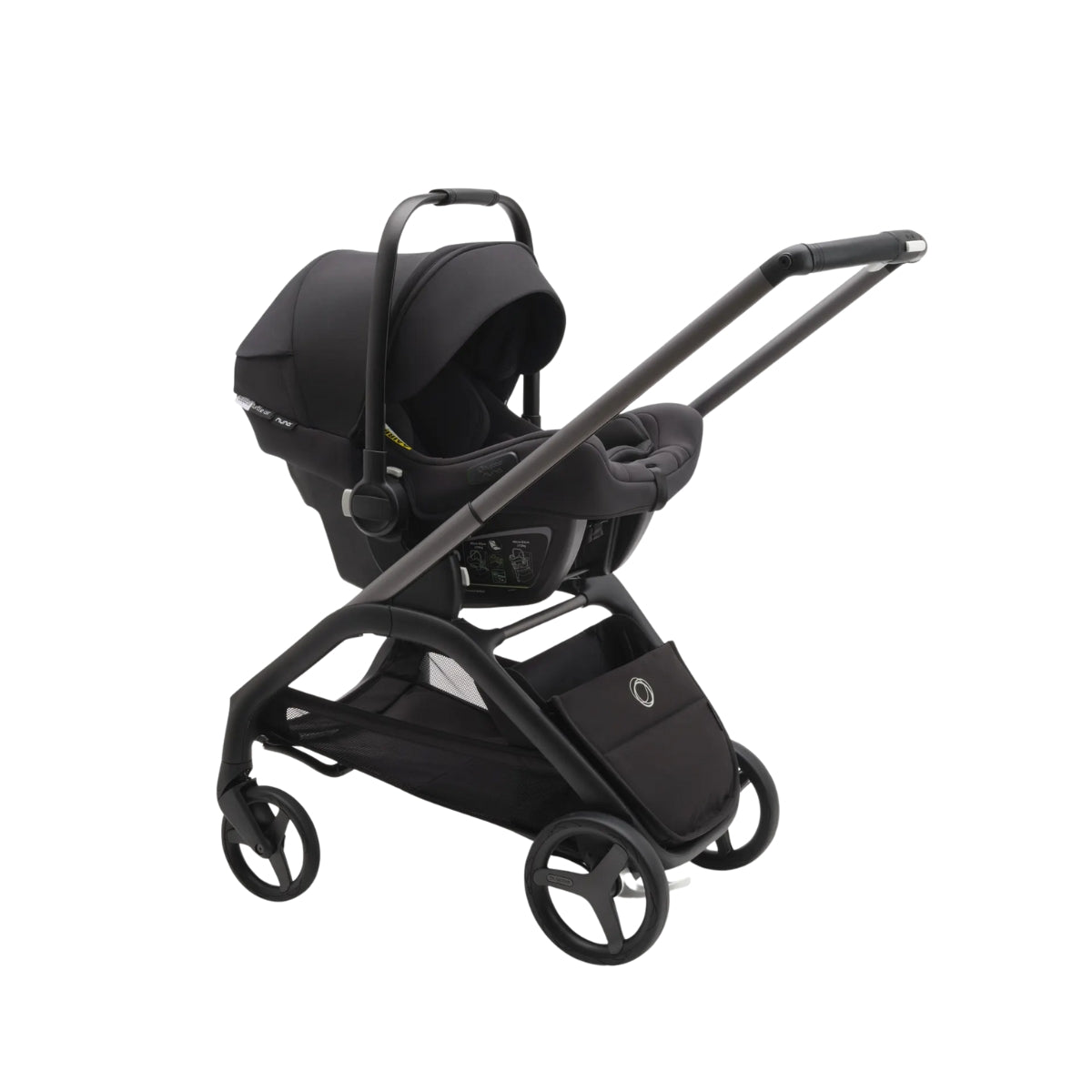 Bugaboo Dragonfly Stroller & Bassinet - All Grey Melange/Frame Black