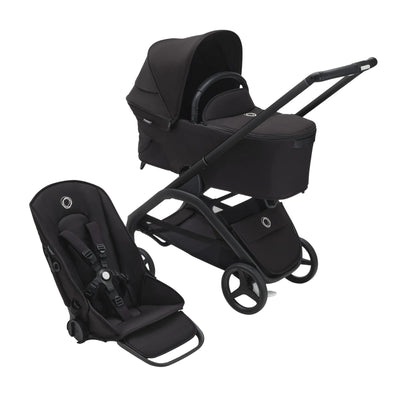 Bugaboo Dragonfly Stroller & Bassinet - Midnight Black/Frame Black