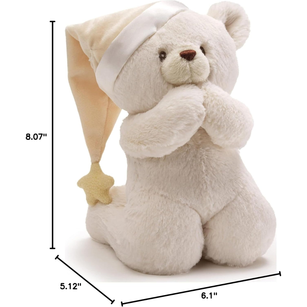 Baby Gund Prayer Teddy Bear Musical Stuffed Animal Plush