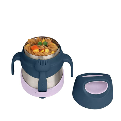 B.box - Indigo Rose Insulated Food Jar with Spork