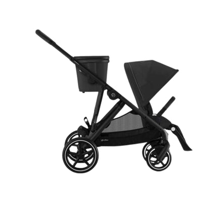 Cybex Gazelle S Single-to-Double Stroller - Black Frame / Moon Black