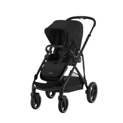 Cybex Gazelle S Single-to-Double Stroller - Black Frame / Moon Black
